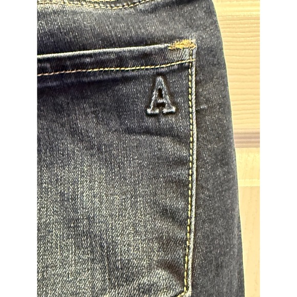Articles of Society Dark Wash Skinny Jeans Raw Frayed Hem 24 Inseam - Picture 6 of 15